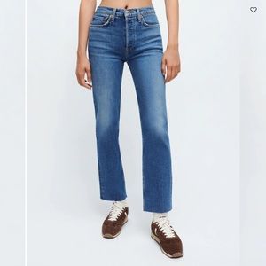 NWT RE/DONE Comfort Stretch High Rise Stove Pipe